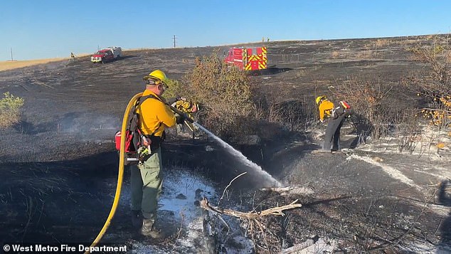 The fire burned nearly 16 acres of land and prompted voluntary evacuations.