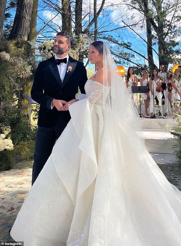 The couple tied the knot in a lavish three-day wedding in a Southern Highlands forest in March 2022 in a ceremony that reportedly cost them $1 million.