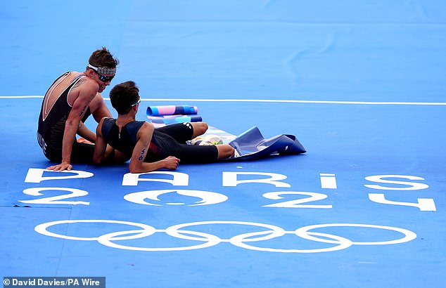 Yee caught New Zealander Wilde (left) in the final stages of the July Olympic event