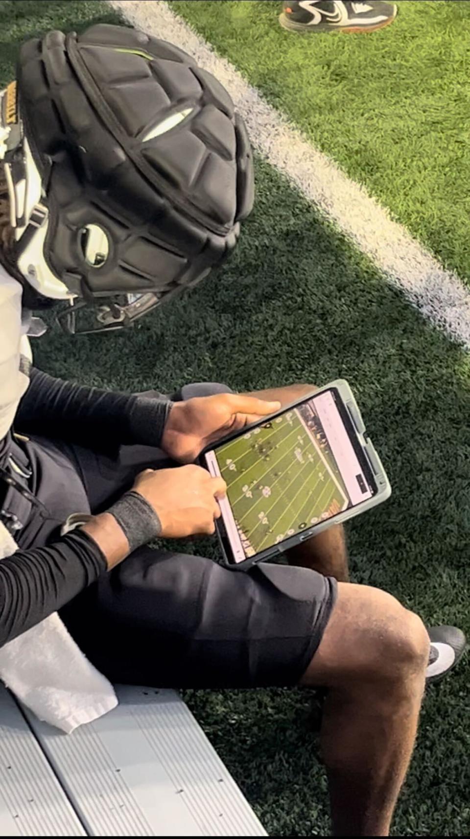 Vanderbilt players have tested the new technology in practice. (Courtesy of Catapult)