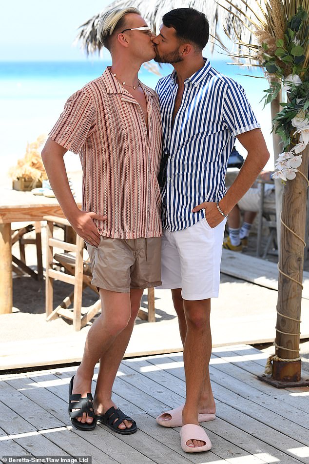 MailOnline reported last week that Harry, 30, and Joe, 26, had sadly split after talking about having children and promising to tie the knot in Las Vegas (both pictured filming in Cyprus).