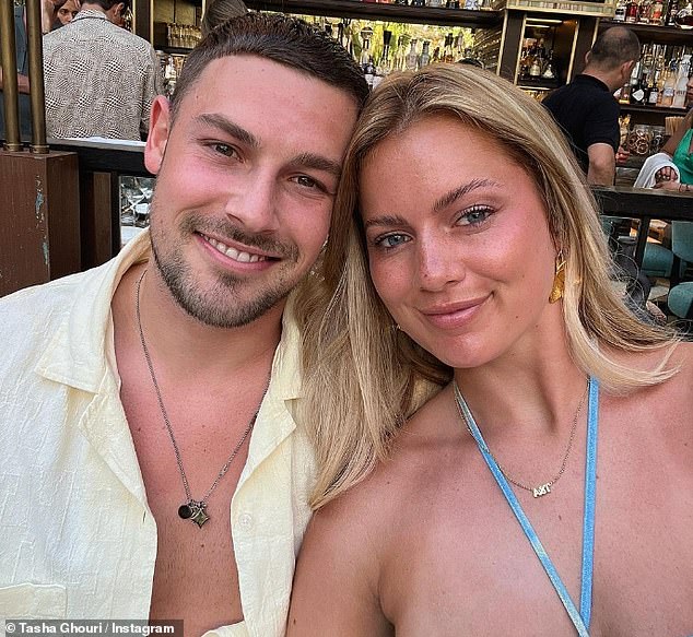 Giovanni is currently single after splitting from girlfriend Molly Brown last month, while Tasha is dating her Love Island boyfriend Andrew Le Page (pictured).