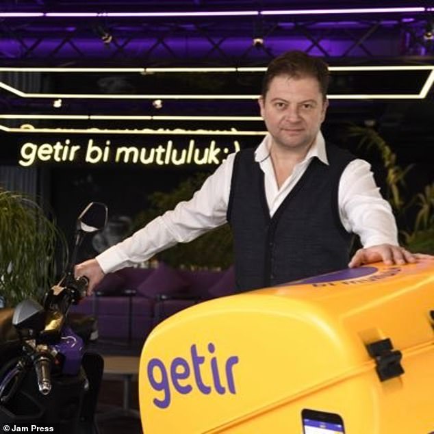 Pictured: Serkan Borancili, co-founder of troubled grocery app Getir