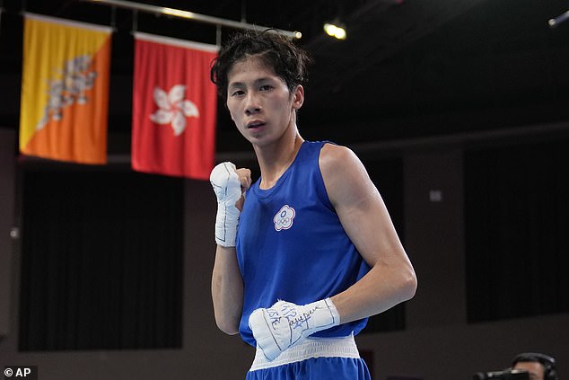 If the Australian goes on to win, she could face Lin Hu-ting (pictured), who was previously banned from the ring for failing a gender test.