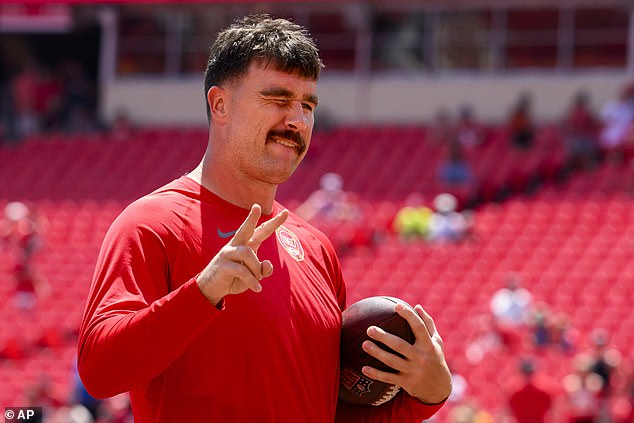 He responded to cheers from fans during warmups at a nearly empty Arrowhead Stadium in Kansas.