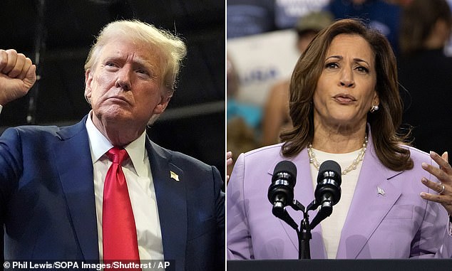 The poll found that Vice President Kamala Harris has narrowed the gap with former President Donald Trump. She has a two-point lead over her Democratic rival.