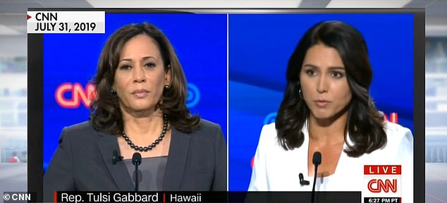 Gabbard criticized Harris for her record on criminal justice in a televised debate when they both ran unsuccessfully for the 2020 Democratic nomination.