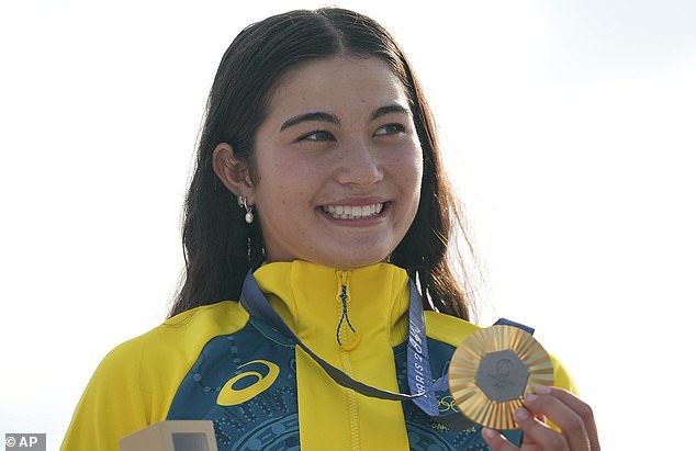 Arisa Trew became Australia's youngest ever gold medallist when, aged 14, she won the women's park skate title.