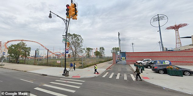 The unprovoked attack reportedly took place outside a hotel housing asylum seekers (pictured), right on this stretch of street adjacent to the famous seafront promenade.