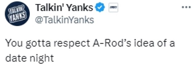 Yankees fans left in stitches over Alex Rodriguezs ideal date