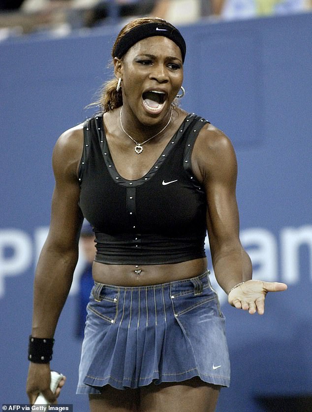 Williams on Saturday wore a skirt similar to the one she wore during her 2004 loss to Capriati.