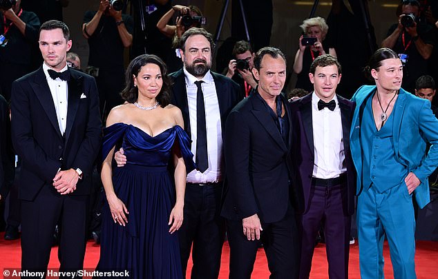 Nicholas, Jurnee, director Justin Kurzel, Jude, Tye and Phillip photographed on the red carpet (l-r)