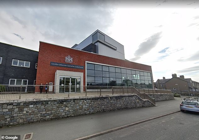 Catterall, from Maghull in Merseyside, pleaded guilty to dangerous driving at Caernarfon Crown Court (pictured). The judge sentenced him to eight months in prison, with a suspended sentence of 18 months (file image)