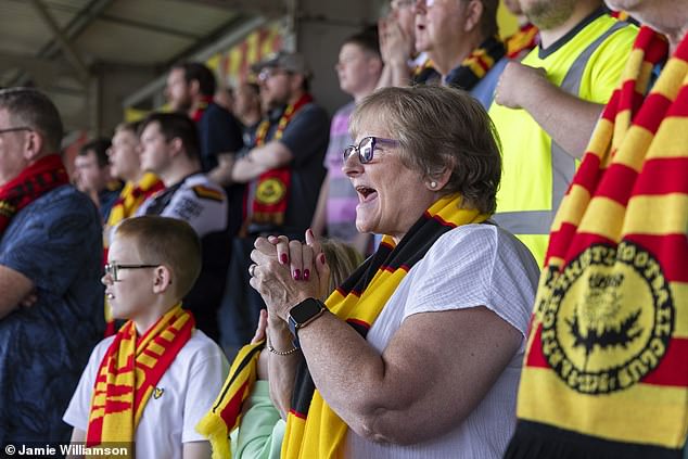 Supporting Thistle was a joyous experience for these fans at the weekend.