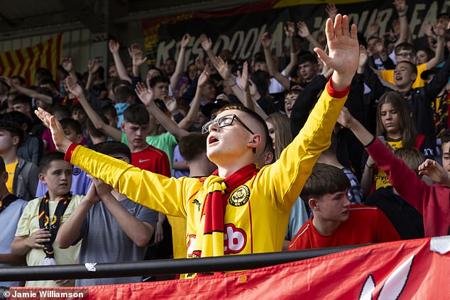 The sheer joy of being a Partick Thistle fan on match day is evident