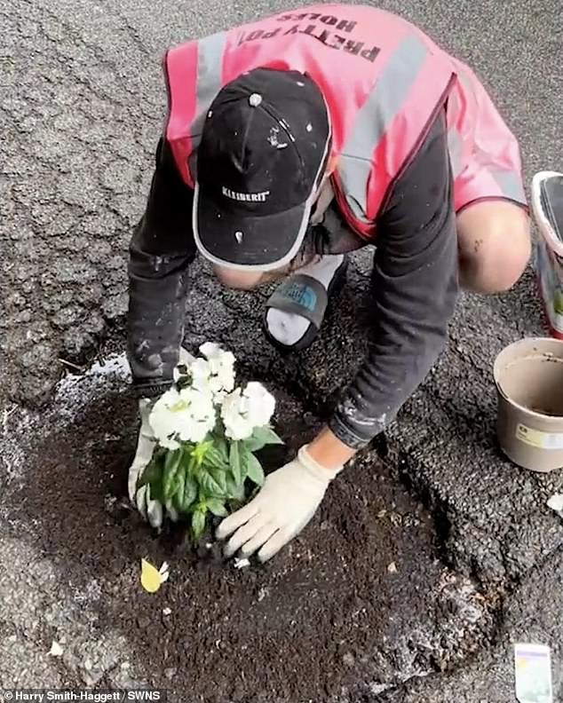 The landscape gardener has been posting his vigilante work on TikTok, with one of his videos going viral, racking up 2.7 million views.