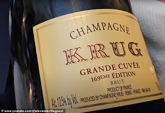 Alexander opened his restaurant liquor ledger with a 169th edition of Krug: 