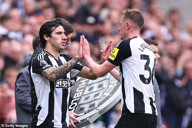 Newcastle welcomed Sandro Tonali back after the Italian returned from a 10-month suspension