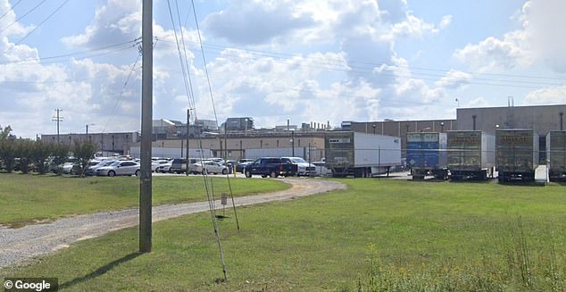 This is the exterior of the plant, which Boar's Head says is now closed for cleaning.