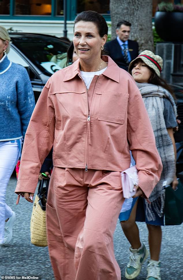 Princess Martha Louise of Norway leaves the Union Hotel in Gieranger