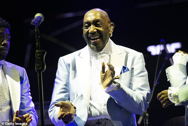 Otis Williams, founding member of The Temptations and Rock and Roll Hall of Famer, performs on stage