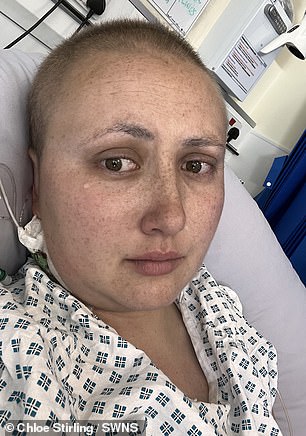 She underwent four rounds of chemotherapy this summer and on August 5 surgeons removed her entire stomach and several lymph nodes in a six-hour surgery.