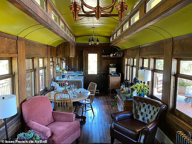 French's father purchased the car for $2,000 before facing the challenge of moving the 61-foot train car over winding, mountainous country roads.