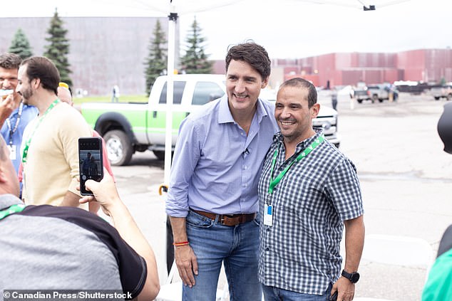 The encounter occurred during a carefully choreographed photo shoot by Trudeau at Algoma Steel in Sault Ste. Marie, where the prime minister was handing out doughnuts.