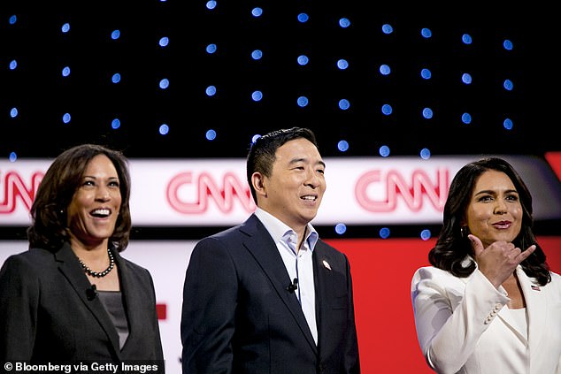 Of the four debates, Gabbard appeared onstage with Harris for two during the Democratic presidential primary race in the 2020 election cycle.