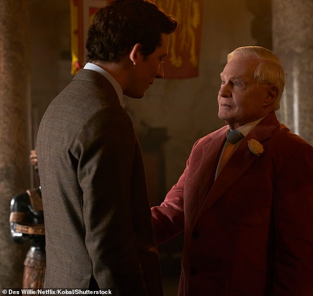 Charles' meeting with his great-uncle, the former King Edward VIII, was dramatised in the third season of The Crown. Edward was played by Derek Jacobi and Charles by Josh O'Connor (above).