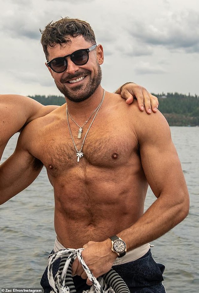 Efron was hospitalized in Ibiza in early August after diving deep into a pool at a villa, with his chest hitting the bottom of the pool and ingesting water into his lungs; photographed in Los Angeles in June.