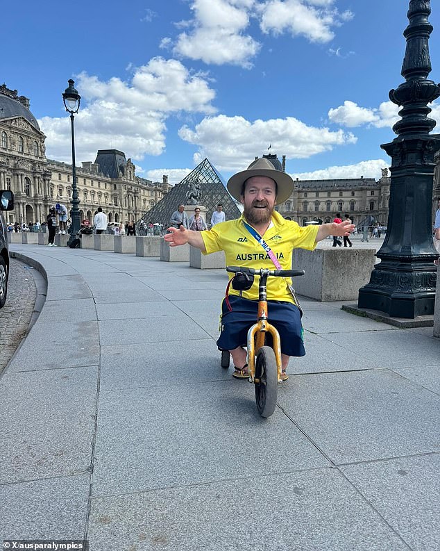 Scooter was born with dwarfism and diastrophic dysplasia and relies on his custom-made scooter to get around and see the sights of Paris.