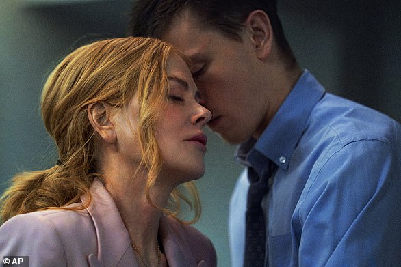 Nicole Kidman and Harris Dickinson in a scene from 'Babygirl' to be released in January