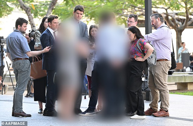 The parents of one of the victims, who cannot be identified for legal reasons, spoke outside court after Griffith spent more than two hours giving his pleas on each individual charge.