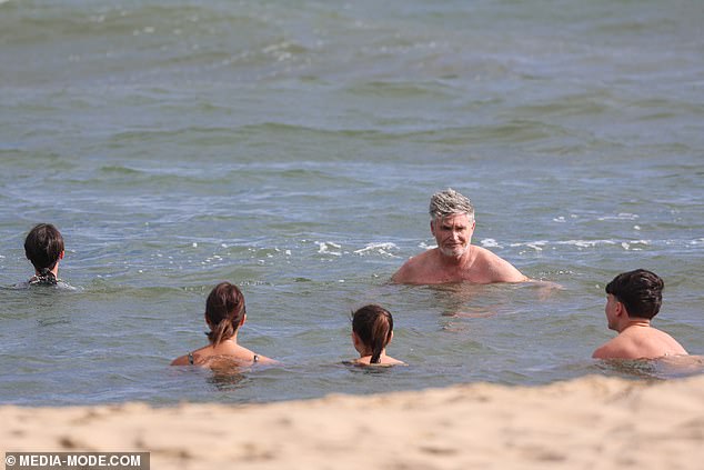 The windy weather was no deterrent for the Hughes brood, who were happy to spend some quality family time on the water.