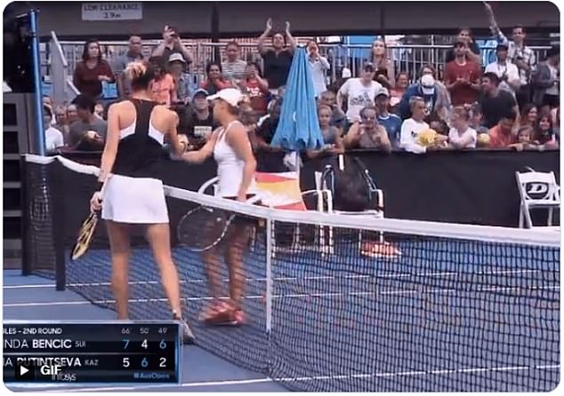 After losing to Belinda Bencic at the Australian Open, she barely offered a handshake to either her opponent or the umpire.