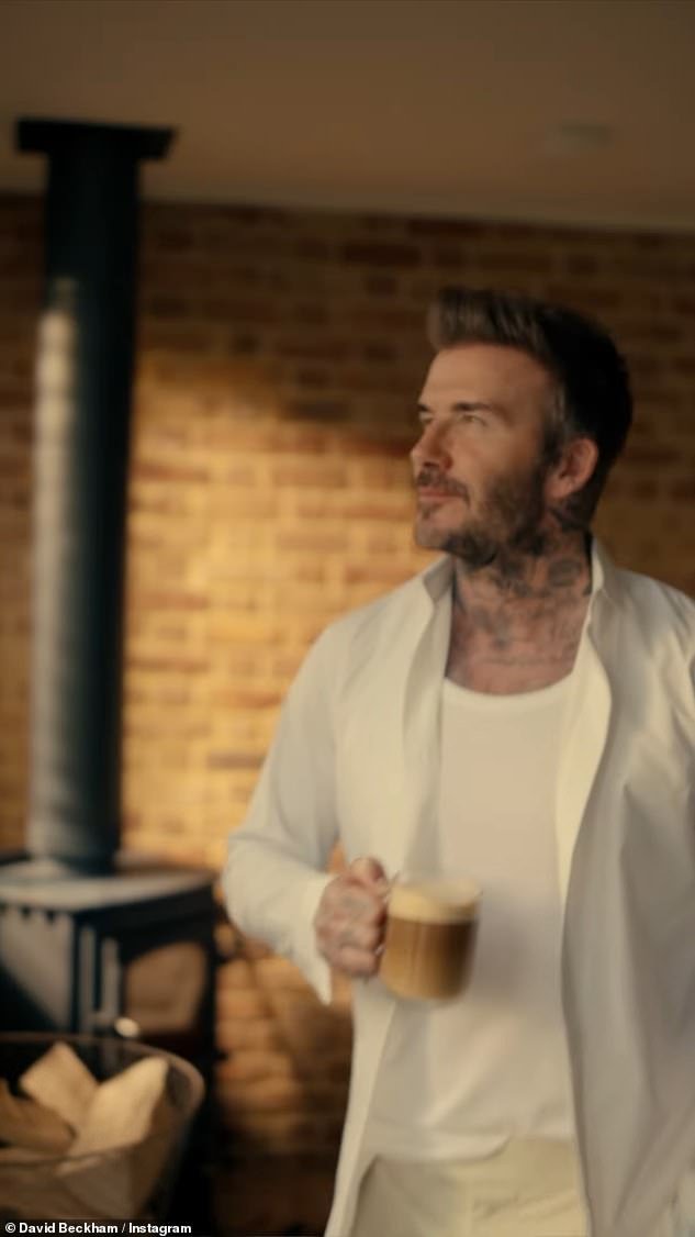 David joined Nespresso's advertising campaign last year alongside figures such as George Clooney and Bridgerton star Simone Ashley as the official face of the brand.