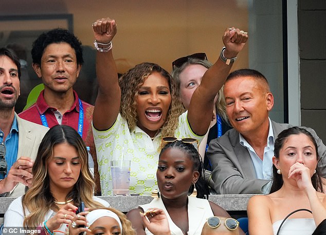 The sports legend returned to the US Open on Sunday for the first time since retiring in 2022.