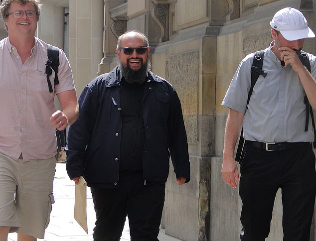 Pantisano pictured arriving at City of London Magistrates' Court