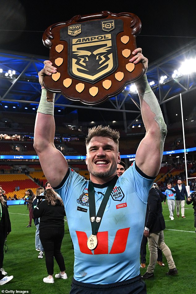 The New South Wales Blues star was awarded the Brad Fittler Medal for his Origin performances