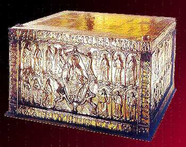 The shroud is found in the Holy Ark, an elaborate reliquary