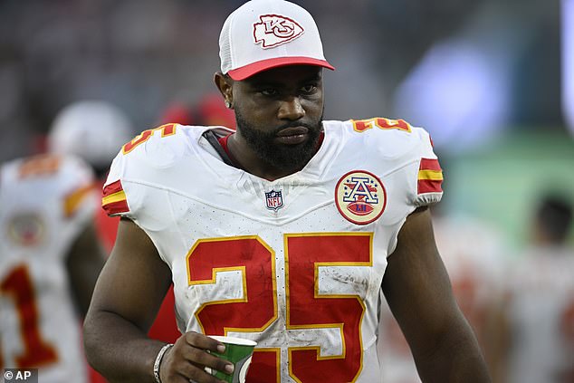 The Chiefs running back has been open about his struggles with PTSD.