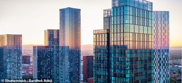 Manchester: The city has undergone a transformation over the past two decades, with a large number of gleaming 30- to 60-storey apartment blocks now dominating the skyline.