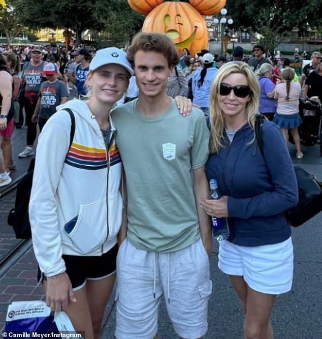 LR Mason, Jude and Camille on a trip to Disney