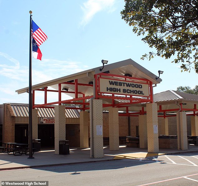 Westwood High School is located in Palestine, about 110 miles from Dallas.