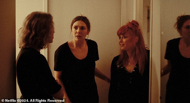 The film follows Carrie, Natasha Lyonne and Elizabeth as three estranged sisters who come back together to care for their father (pictured).