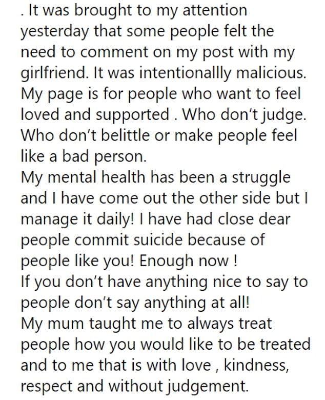 Nat revealed that she lost close friends to suicide because of people like 'trolls' in her Instagram comments.