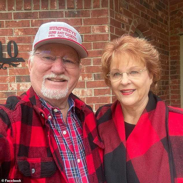 The store owner, pictured with his wife, said women are buying guns to feel safer.