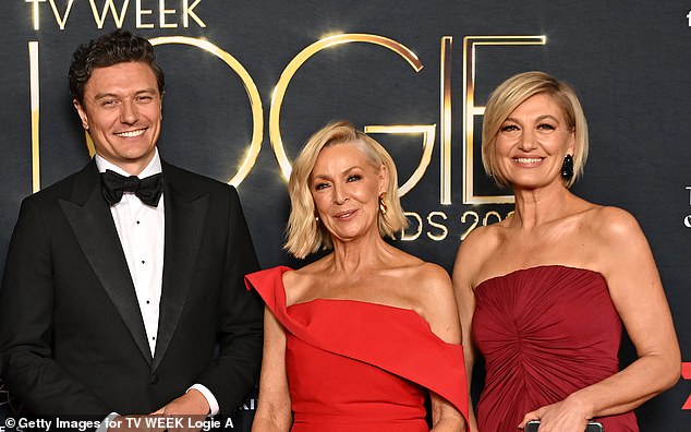 60 Minutes stars Liz Hayes and Tara Brown join new signing Adam Hegarty at this year's Logies