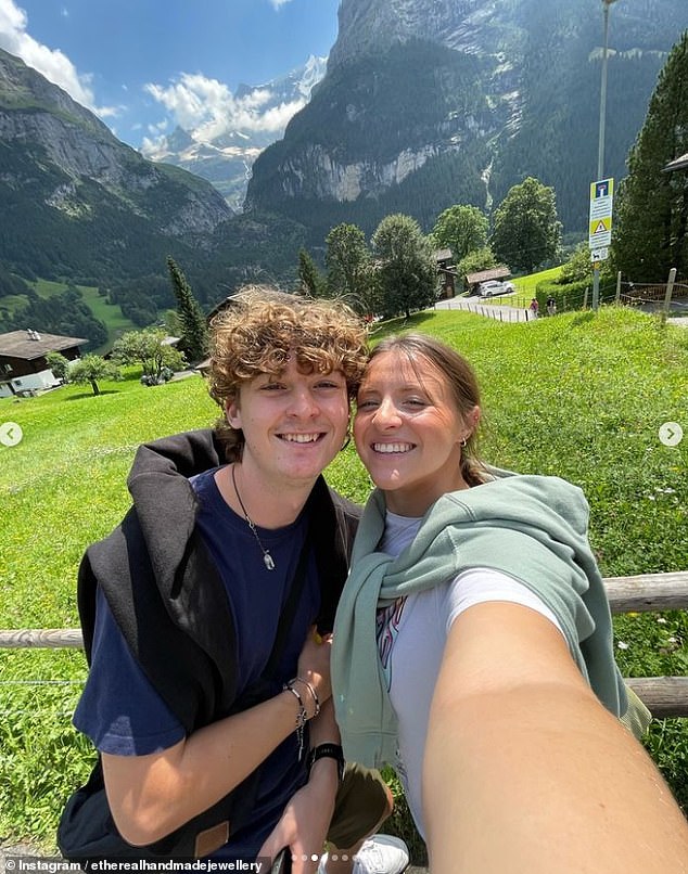 The entire family also helps the business owner with her brand: her mother prepares orders, Leah's boyfriend Hugh (pictured with Leah) helps with emails, and her father and sister are also on hand to provide support.